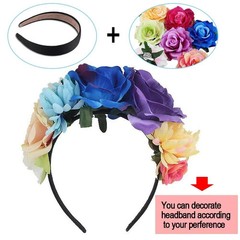 24 Pieces Satin Headbands 1 Inch Wide Headband Colorful Non-slip Hard Headbands