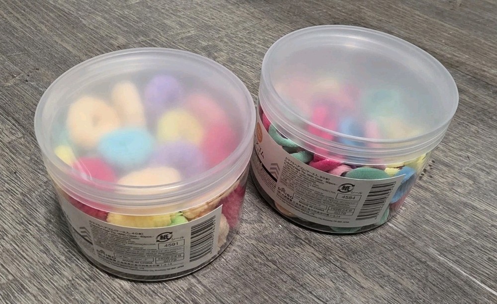 daiso Colorful Hair Tie 2 Sets 130 Total
