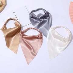 Black Hair Scarf Headband Elastic Hair Bandanas Scarf Headband Boho Triangle …