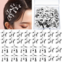Star Hair Clips and Barrettes Set – 20 Pcs 1.22″ Y2K Hair Accessories, 10 Pcs 1.