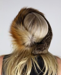 New Red Cross Fox Fur Headband Efurs4less H177