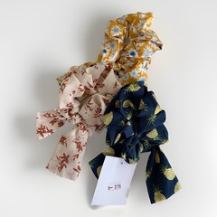 Spring Summer Unisex Floral Hair Tie For Medium Thick Hair 3 Packs Scrunchies