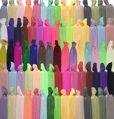 300pcs Ouchless Elastic Hair Ties – No Crease Ponytail Holders, Colorful Hair Ba