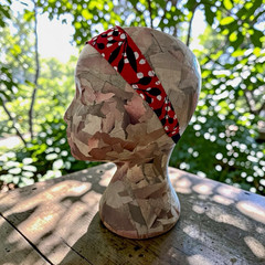 Handmade 2-in-1 Reversible Headband – Black & White Zebra / Red Floral