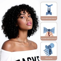 Estedro 7Pcs Root Lifting Hair Clips for 1 Count (Pack of 7), Multi-colored