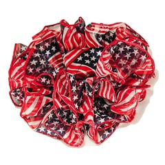 Large Ruffled Solid Color Satin Chiffon Fabric Claw Jaw Clip Hair Bows – H731