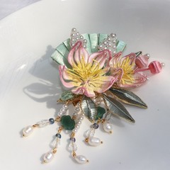 New Hanfu Hair Accessory Flower Hairpin Chinese Qipao Accessory