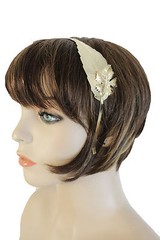Women Headband Gold Metal Long Leaf Fashion Hair Accessory Casual Look Teen Fall