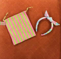 NWT Lilly Pulitzer Bunny Business Knotted Headband