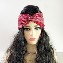 Comfortable Stretchy Sweatbands Paisley Design Hair Accessories for Daily Wear