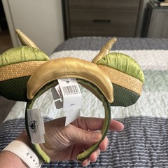 Marvel Loki Ears Avengers Mickey Minnie Disney Ears Headband horn plush green
