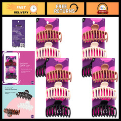 Large Spiral Claw Clips 12-Pack – Assorted Colors Hair Accessories for All Ages