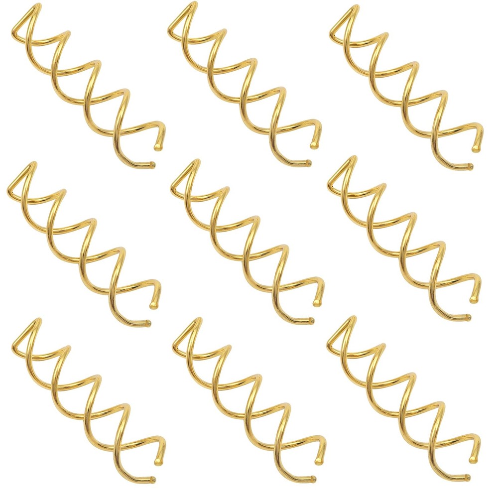 TUUXI 10pcs Spiral Hair Pins 2 Inch Bun Twister 1 Count (Pack of 10), Gold