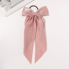 Big Bow Hair Clip Satin Barrette Hairpin Solid Color Ponytail Hair Accessories