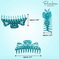 Parcelona French Classic Jumbo Large 5 1/2″ Celluloid Hair Claw Clip for Women