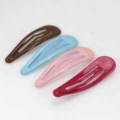 30PCS Colorful Enamel Hair Clips – 1.9″ Mixed Metal Snap Barrettes for Girls