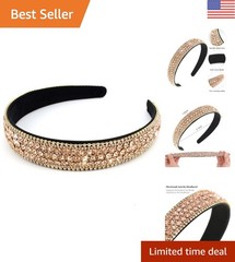 Elegant Crystal Rhinestone Hairband – Comfortable & Stylish for Every Occasion