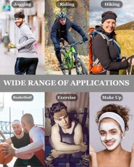 4 Pack Running Headbands for Men Sweatbands Sports Sweat Bands Workout Fitness