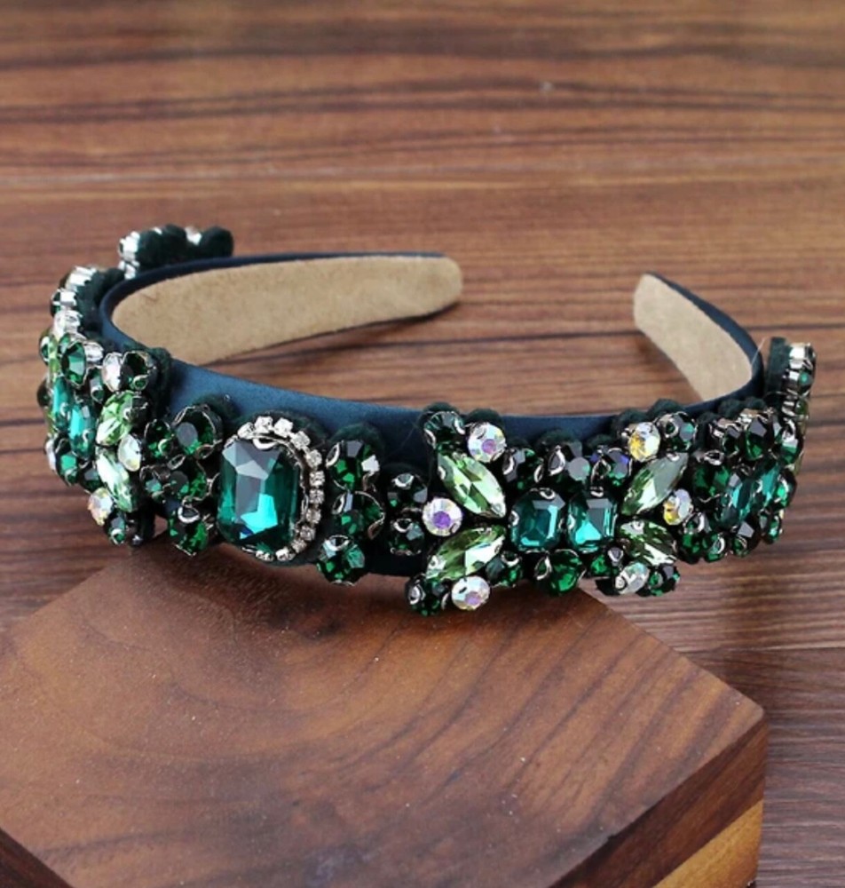 Baroque Women’s Headband Hairband Rhinestone Jewelled Tiara Crown