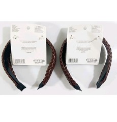 Scunci Faux Leather Braided Headband