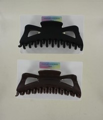 2 New Amiee Lynn Long Hair Claws Clips – Black & Brown
