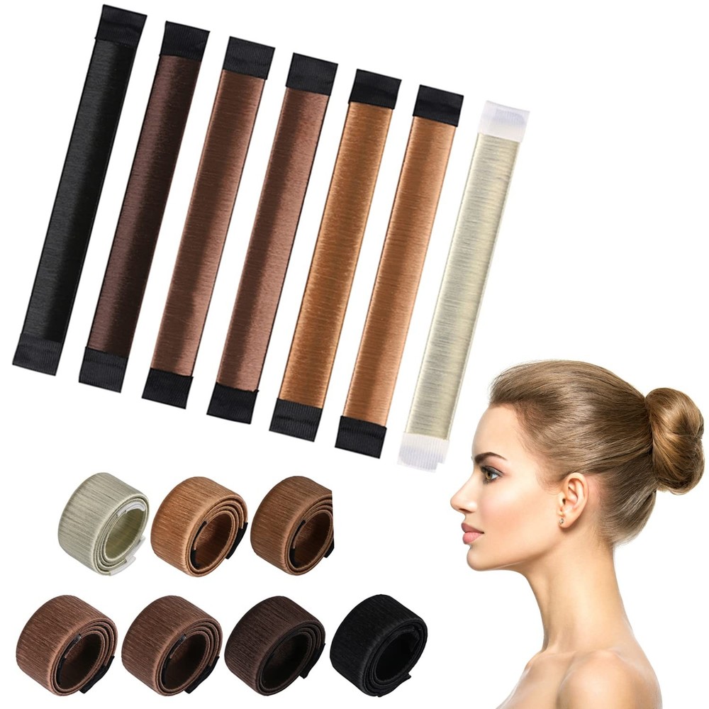 KISSBUTY Bun Maker (7 Count) – Hair Donut for French 1 Count (Pack of 7)