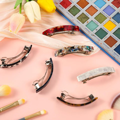 6 Pcs Acrylic Large French Hair Barrettes Clips for Women Thick Hair Long Hair
