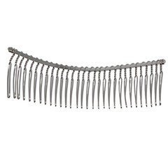 4Silver Metal Hair Combs -Large 110mm 30-Tooth Side Clips Women’s Wedding Bridal