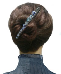 Set of 3 Crystal Alligator Duckbill Hair clips Beak Clips Hair Bun YY86110-1-3