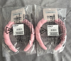 Conair Wash & Prep Bubble Polyester Headwrap, Pink, 2-Count