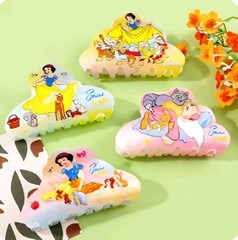 New Set of 4 Disney Snow White Dopey Grumpy Hair Clip Womans Claw Clip Barrett!