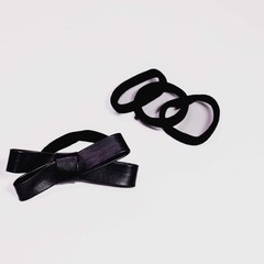 Elegance Wrap Black Hair Tie