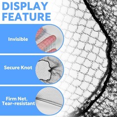 150Pcs Hair Net Black Set – 24 inches Invisible Elasticity Elastic Mesh Nylon…