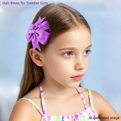 40Piece 3 Inch Grosgrain Ribbon Pinwheel Hair Bows Alligator Clips for Girls
