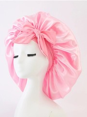 Silk Bonnet for Sleeping Women Satin Hair Bonnet for curly hair With Tie Band