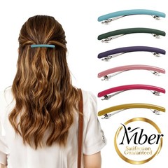 Mber 6 Pack French Hair Barrettes for Fine Thick Thin Hair Barrettes Hair Clips