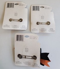 Lot Of 3 VTG Halloween Sweet Things Hair Barrette Clips Witch Ghost Bat Pumpkin