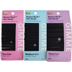 Gimme Beauty Bounce Back Hair Bands Fine Thin/Medium/Thick – Lot of 28 Hair Ties