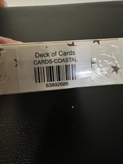 Parke Claw Clip W/Pouch & Deck Of Cards Anchor stripe NIP