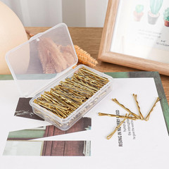 Gold Mini Bobby Pins, 150 Count with Storage Box for All Hair Types