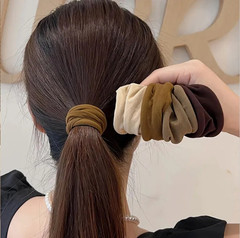 4pcs Thick Elastic Hair Tie Scrunchie Ponytail Holder Set Hair Accessories