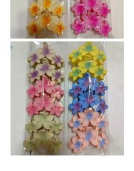 11CM Candy Color 3 Flower Sweet Large Gradient Shark Clip Hairpin Headwear Head