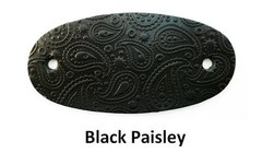 2 Large Hand Crafted Leather Stick Hair Barrette, Ponytail, Oval Many Designs