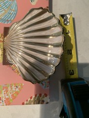 Piper K Sea Life Large Hair Clip Set Conch Gold & Shell Gold/White NWT