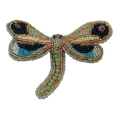 Handmade Guatemalan Beaded Dragonfly Pin Accessory Gift