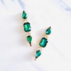 Emerald Green Jewel Hair Pin Set – gift, special occasion, boho, bridal