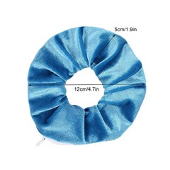 New Hidden Hair Tie Hidden Safe Sight With Zipper Hair Rope Velvet Hide Key Cash
