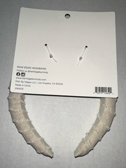 NEW Hairitage Raw Edge Headband Light Brown Tan Khaki Color Hair Accessory