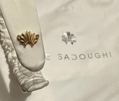 NWT $150 Lele Sadoughi Knotted Kelly Headband Crown Bridal Pearls Preppy Brunch