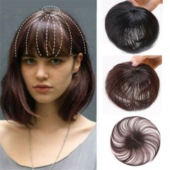 Human Hair Topper Clip in Hairpiece Wig Natural Toupee Top Pieces Wigs Women USA